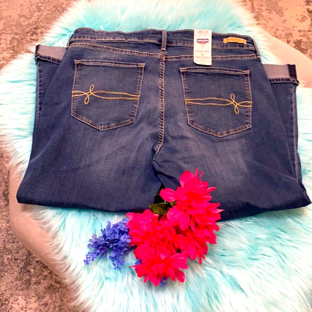 NEW! Levi’s Denizen Modern Cuff Capri Sz 16 - Picture 4 of 7
